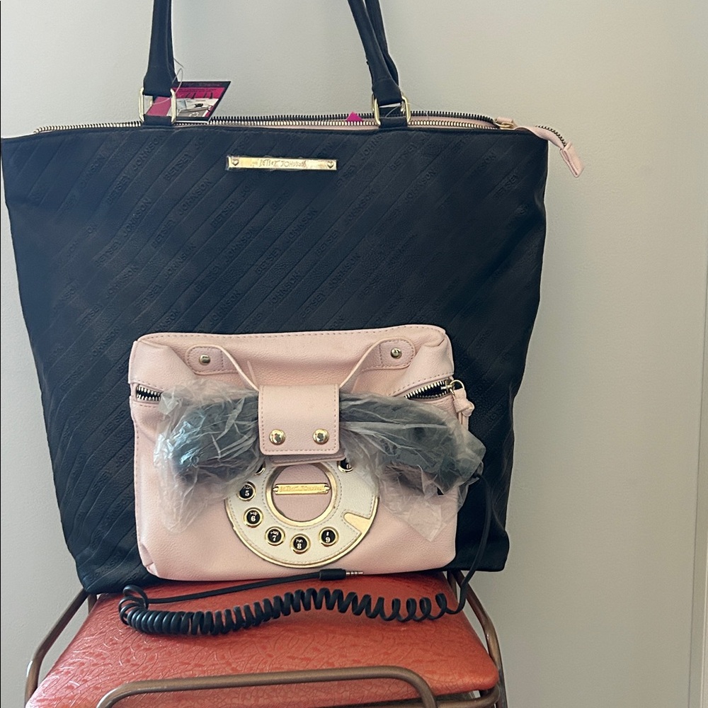 Betsey Johnson Kitsch Phone Tote